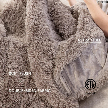 Electric Heated Throw Blanket – 10 Levels, Soft Plush, Machine Washable - InspiredGrabs.com